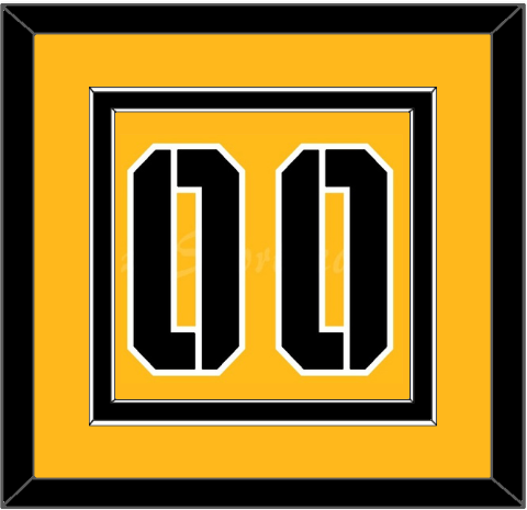 Pittsburgh Number (Back) - 2017 Stadium Series Gold - Signature Tier 2
