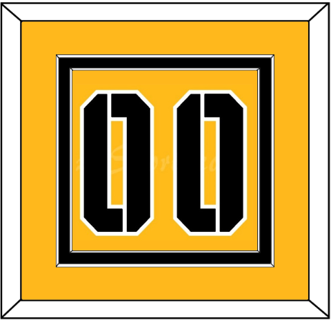 Pittsburgh Number (Back) - 2017 Stadium Series Gold - Signature Tier 2