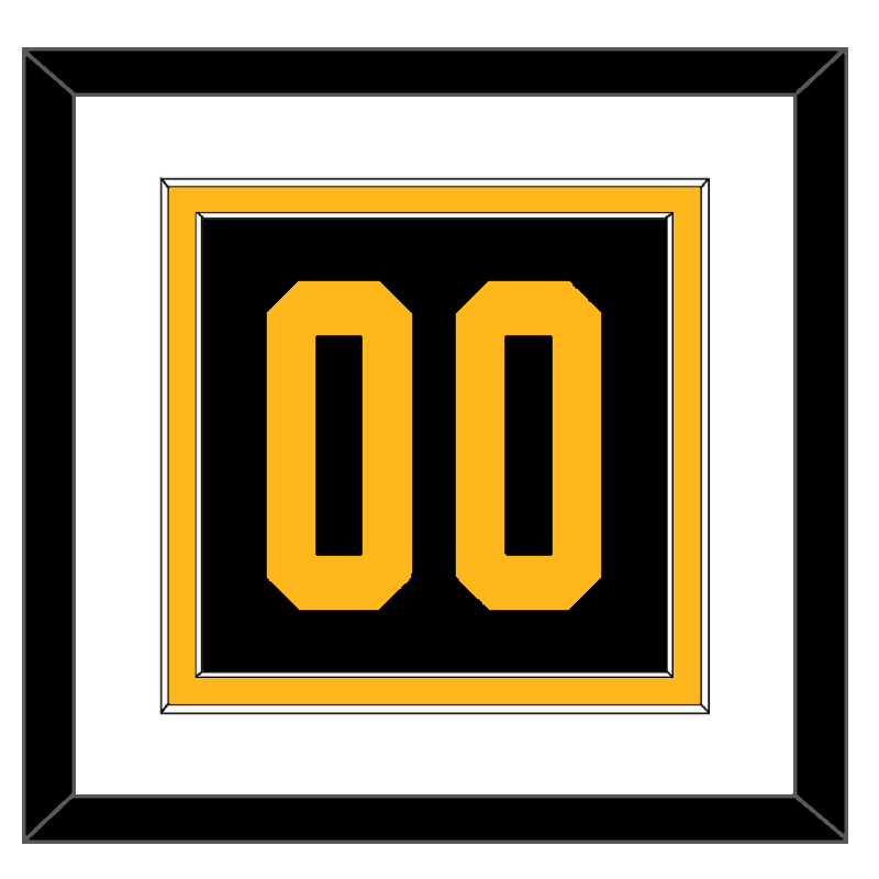 Pittsburgh Number (Back) - 2019 Stadium Series Black - Signature Tier 1