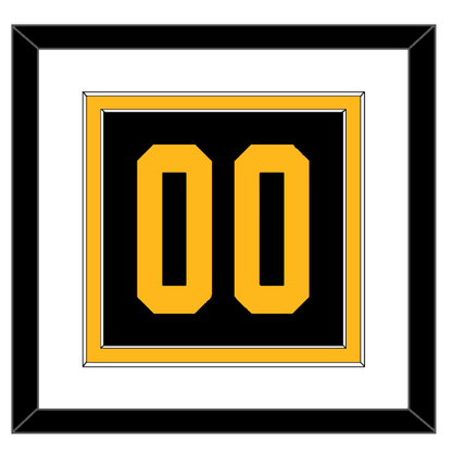 Pittsburgh Number (Back) - 2019 Stadium Series Black - Signature Tier 1