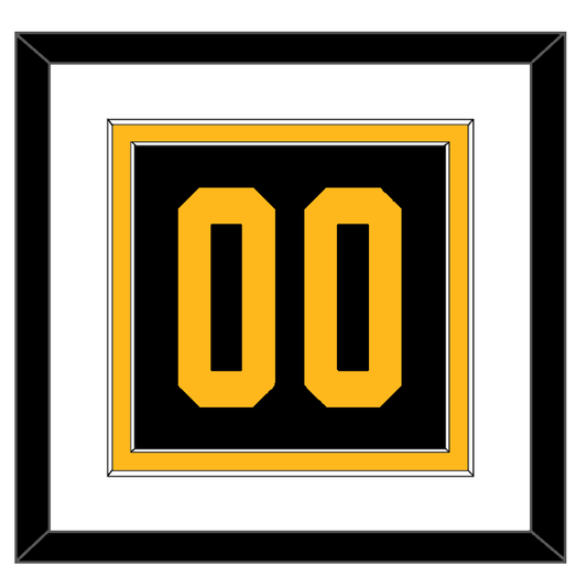 Pittsburgh Number (Back) - 2019 Stadium Series Black - Signature Tier 1