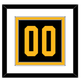 Pittsburgh Number (Back) - 2019 Stadium Series Black - Double Mat 1