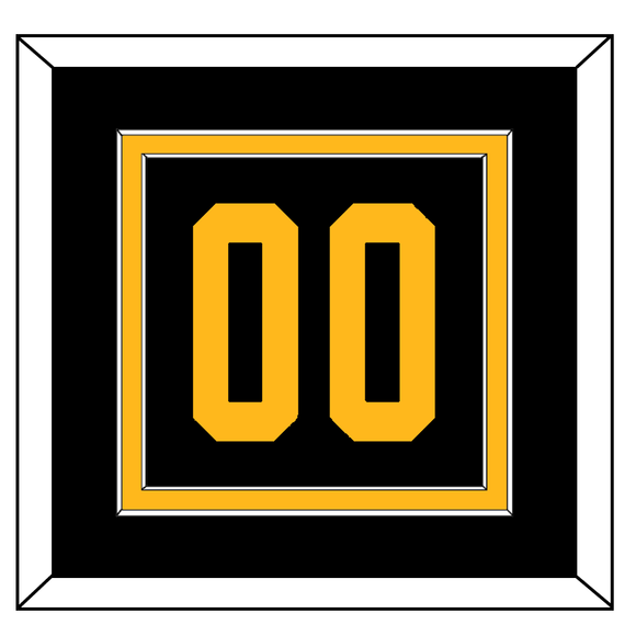 Pittsburgh Number (Back) - 2019 Stadium Series Black - Double Mat 2