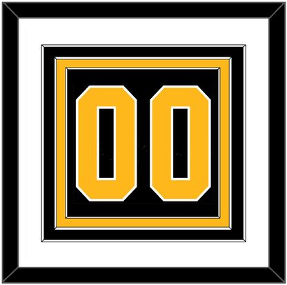 Pittsburgh Number (Back) - Road Black (1988-1992) - Premier Tier 1