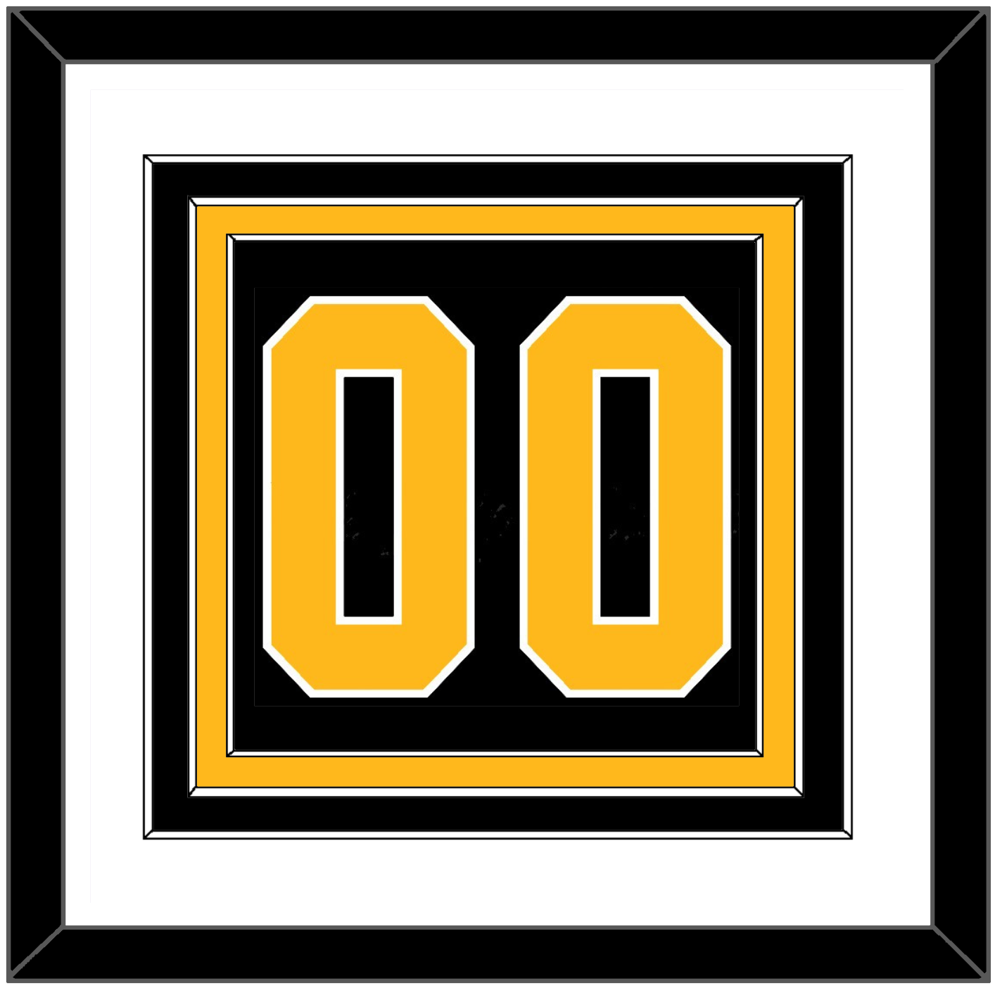 Pittsburgh Number (Back) - Alternate Black (2021-2025) - Premier Tier 1