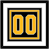 Pittsburgh Number (Back) - Alternate Black - Triple Mat 1