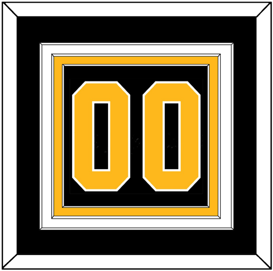 Pittsburgh Number (Back) - Road Black (1988-1992) - Premier Tier 2