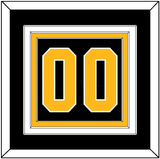 Pittsburgh Number (Back) - Alternate Black - Triple Mat 2