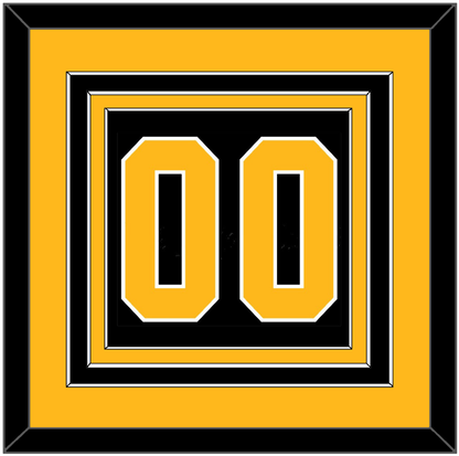 Pittsburgh Number (Back) - Road Black (1988-1992) - Premier Tier 3