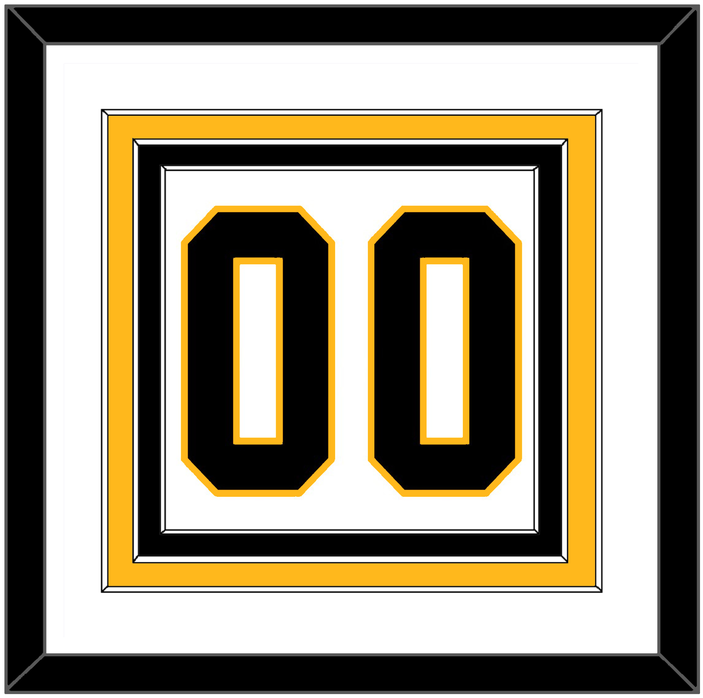 Pittsburgh Number (Back) - Home White (1992-2002) - Premier Tier 1