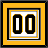 Pittsburgh Number (Back) - Home White (1988-1992) - Triple Mat 3