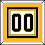 Pittsburgh Number (Back) - Home White (1992-2002) - Triple Mat 3