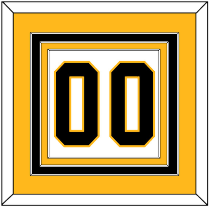 Pittsburgh Number (Back) - Road White - Premier Tier 3