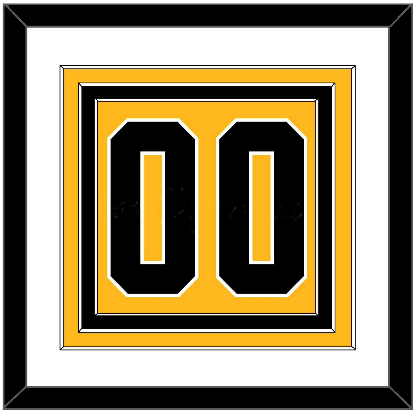 Pittsburgh Number (Back) - Alternate Gold (2018-2021) - Premier Tier 1