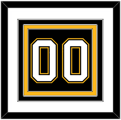 Pittsburgh Number (Back) - Road/Alternate Black (1995-2002) - Premier Tier 1