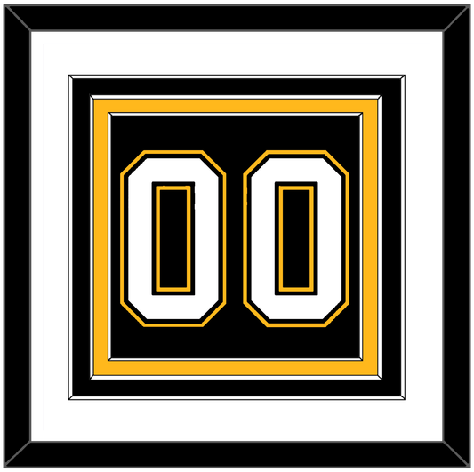 Pittsburgh Number (Back) - Road/Alternate Black (1995-2002) - Premier Tier 1