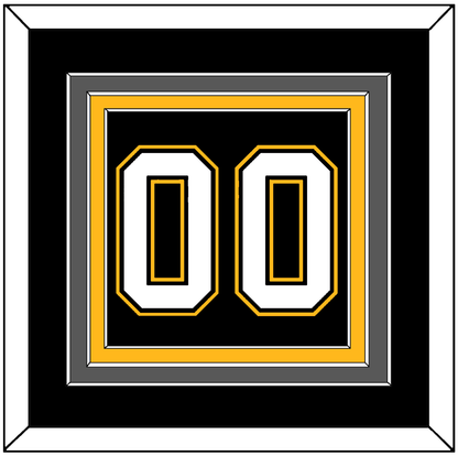 Pittsburgh Number (Back) - Road/Alternate Black (1995-2002) - Premier Tier 2