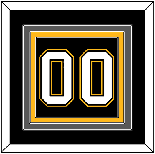 Pittsburgh Number (Back) - Road/Alternate Black (1995-2002) - Premier Tier 2