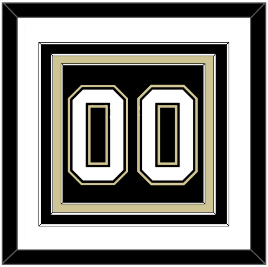 Pittsburgh Number (Back) - Road/Home Black (2000-2007) - Premier Tier 1