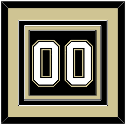 Pittsburgh Number (Back) - Road/Home Black (2000-2007) - Premier Tier 3