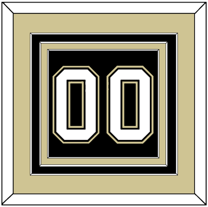 Pittsburgh Number (Back) - Road/Home Black (2000-2007) - Premier Tier 3