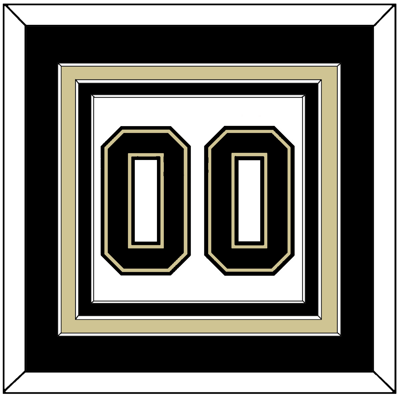 Pittsburgh Number (Back) - Road White (2007-2016) - Premier Tier 2
