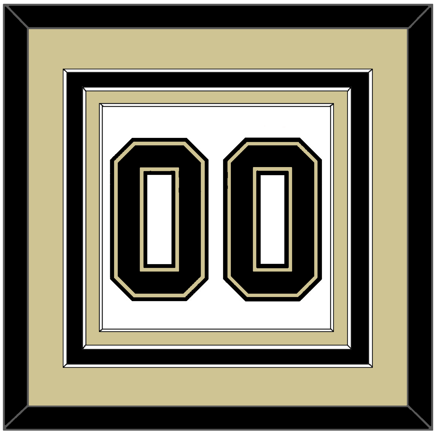 Pittsburgh Number (Back) - Home/Road White (2002-2007) - Premier Tier 3