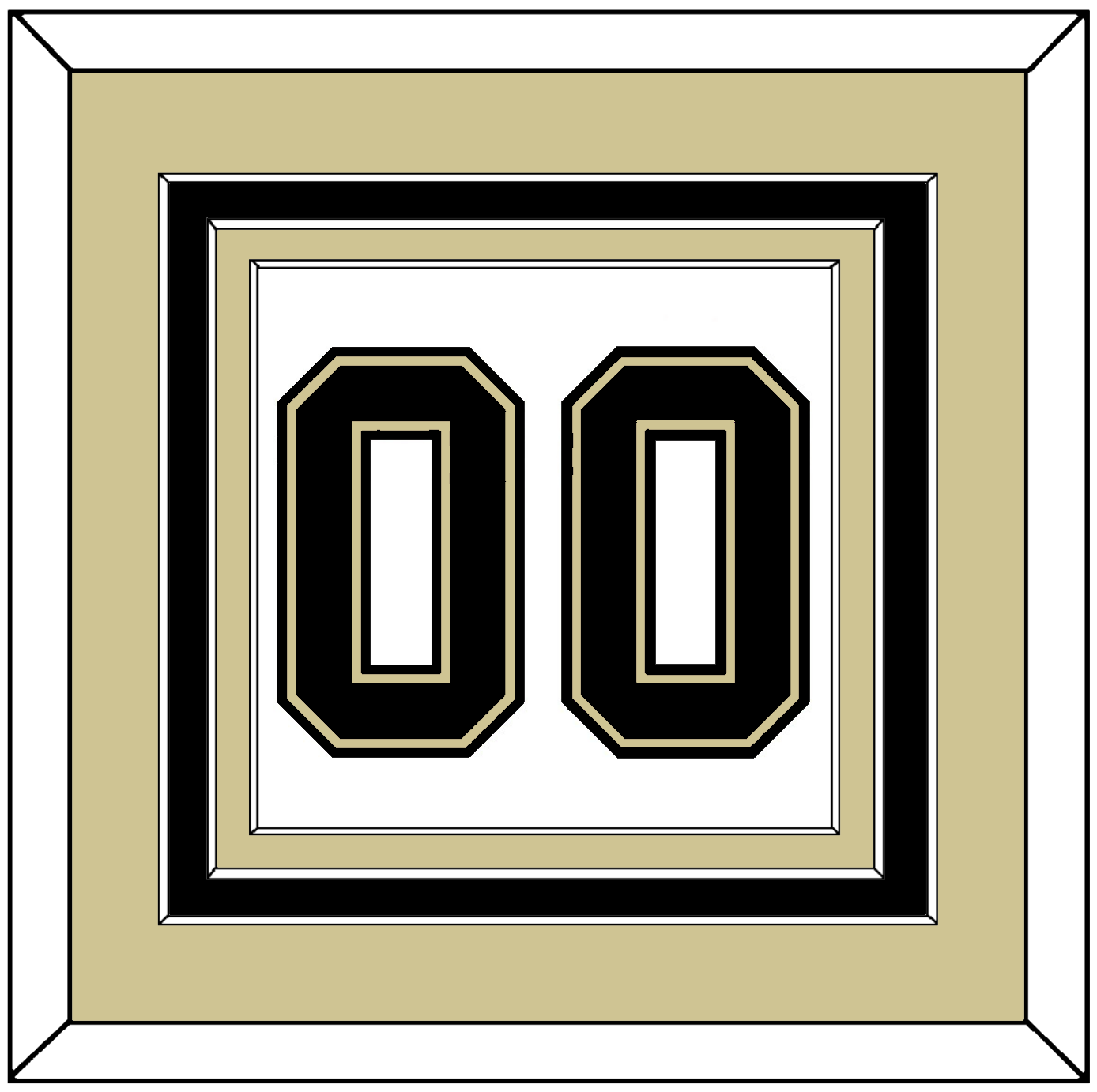 Pittsburgh Number (Back) - Road White (2007-2016) - Premier Tier 3