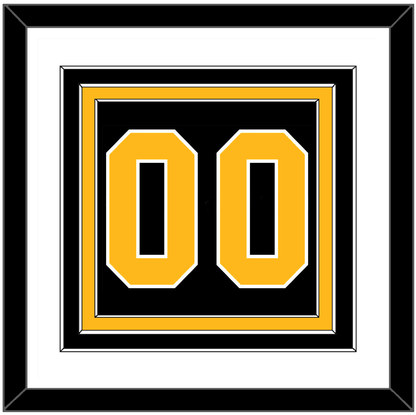 Pittsburgh Number (Back) - Road Black (1984-1988) - Premier Tier 1