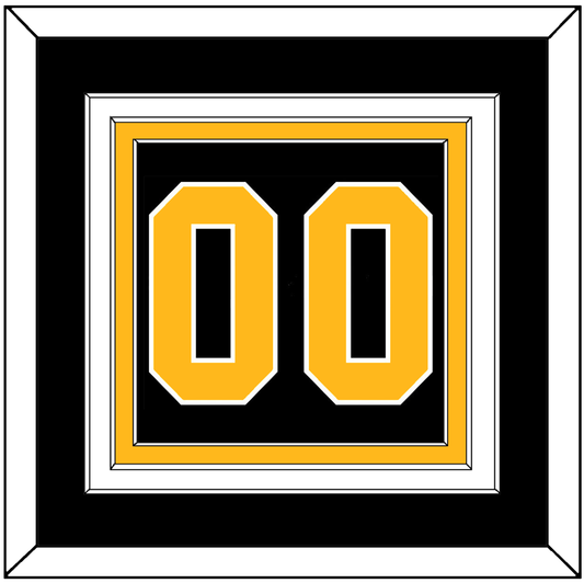 Pittsburgh Number (Back) - Road Black (1981-1984) - Premier Tier 2