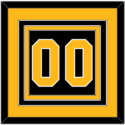 Pittsburgh Number (Back) - Road Black (1981-1984) - Premier Tier 3