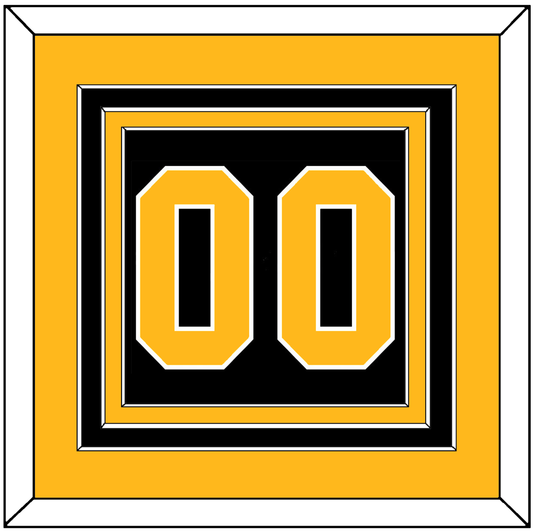 Pittsburgh Number (Back) - Road Black (1981-1984) - Premier Tier 3