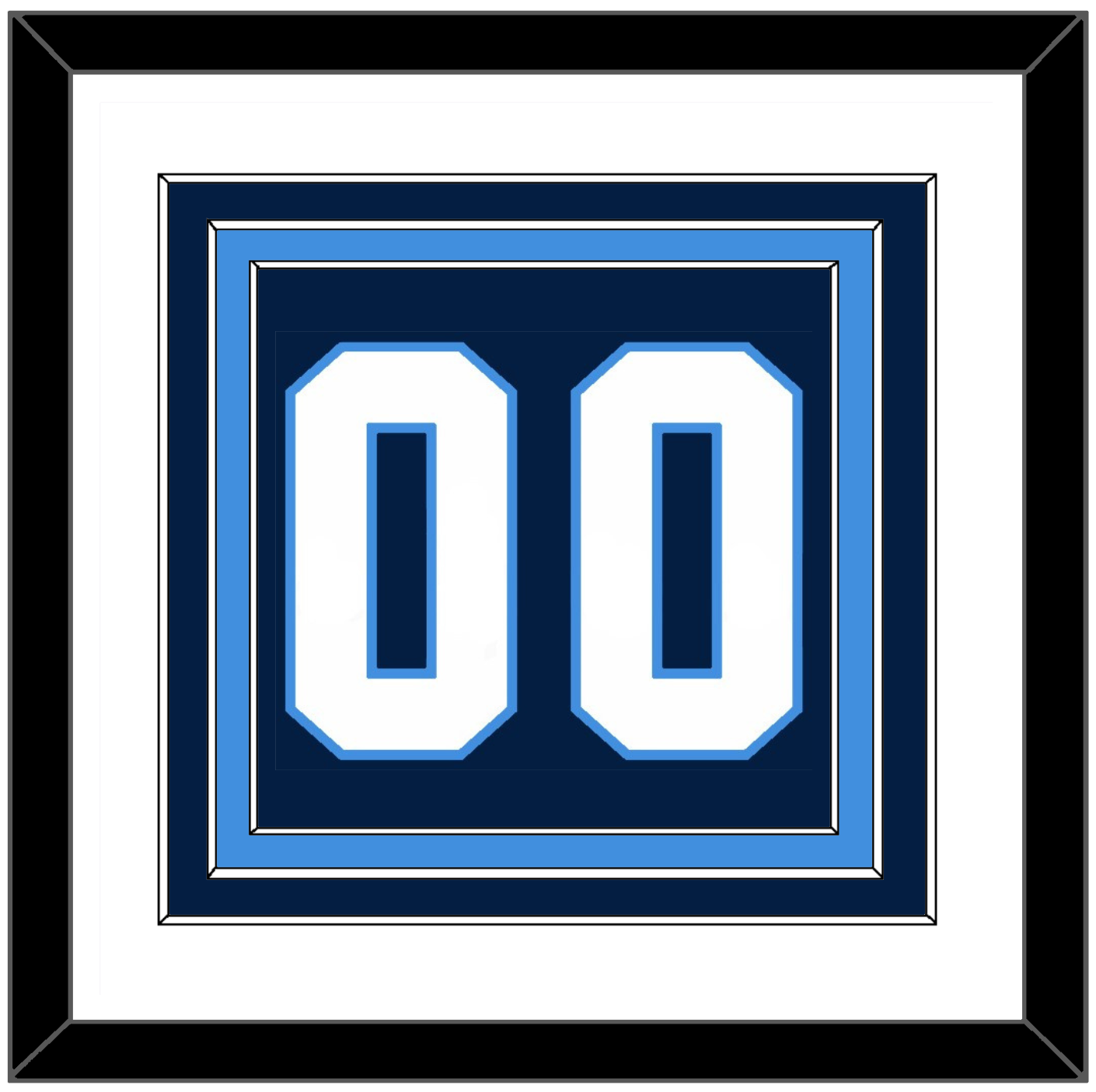 Pittsburgh Number (Back) - Road Blue (1977-1980) - Premier Tier 1