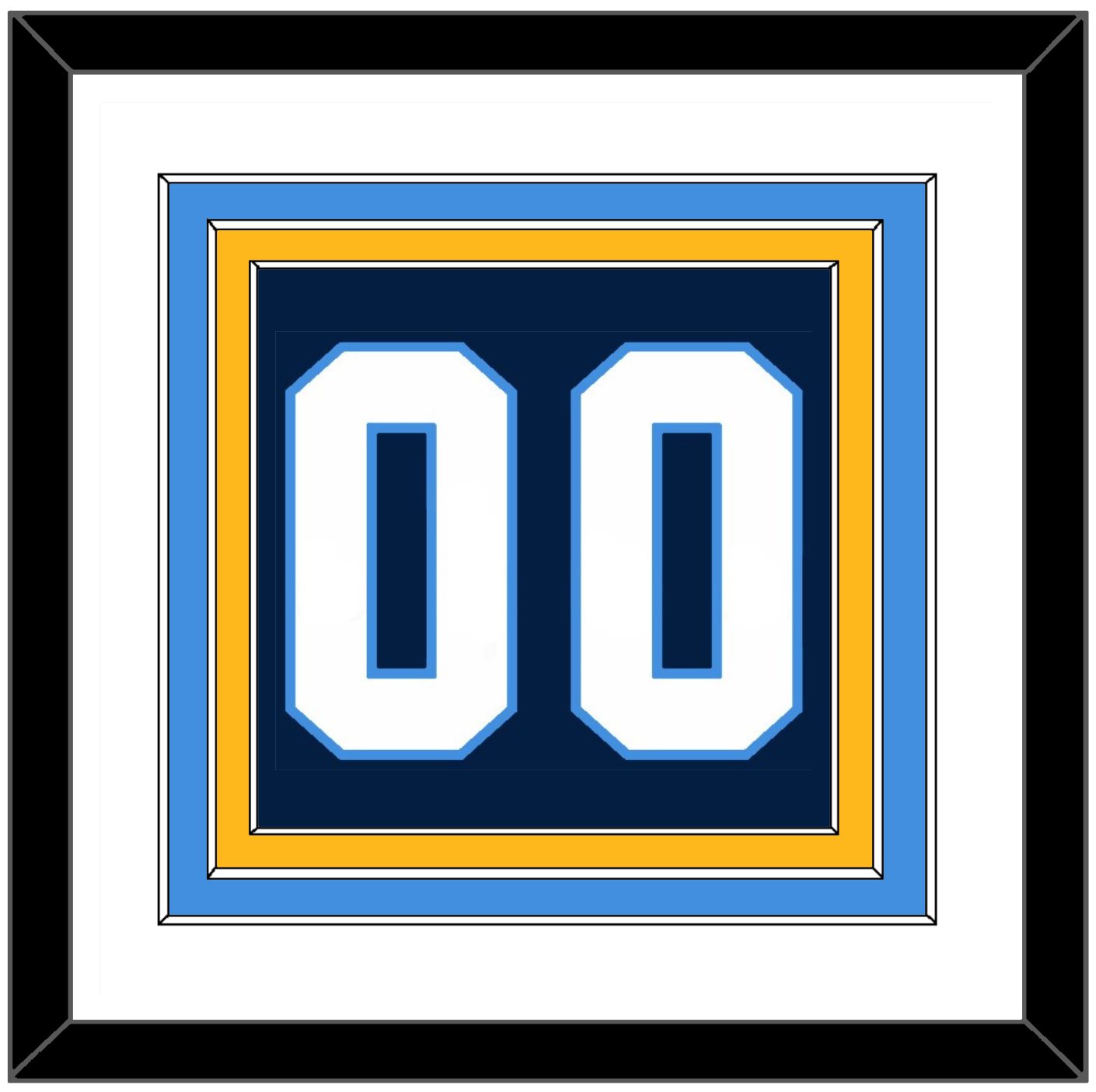 Pittsburgh Number (Back) - Road Blue (1977-1980) - Premier Tier 2