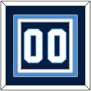 Pittsburgh Number (Back) - Road Blue (1977-1980) - Triple Mat 3