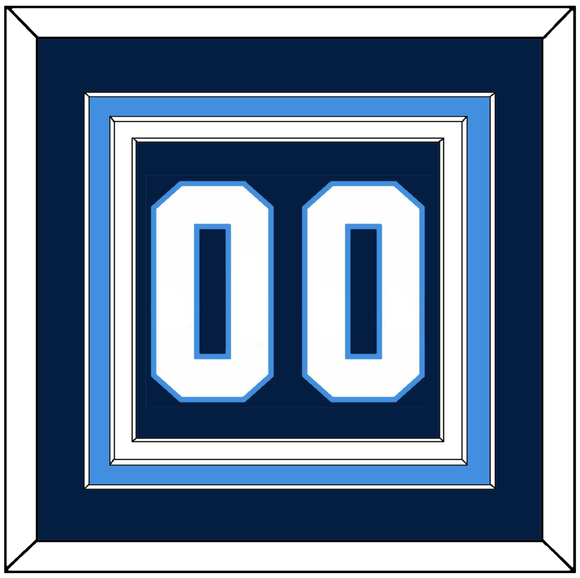 Pittsburgh Number (Back) - Road Blue (1977-1980) - Triple Mat 3