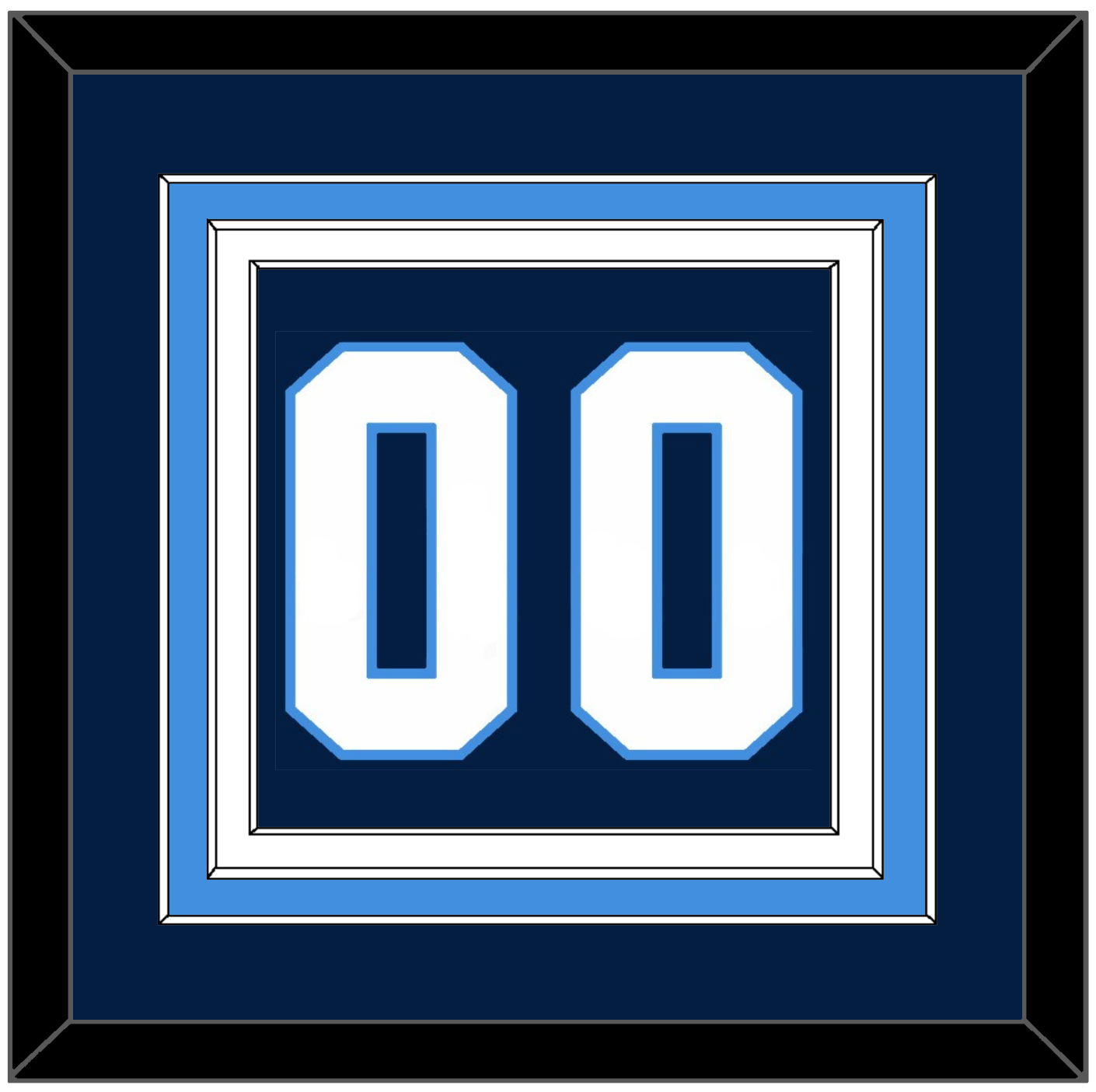 Pittsburgh Number (Back) - Road Blue (1977-1980) - Premier Tier 3