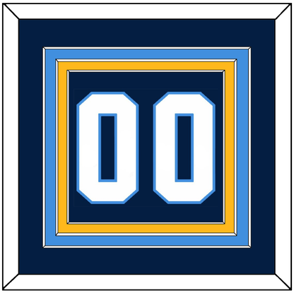 Pittsburgh Number (Back) - Road Blue (1977-1980) - Premier Tier 4