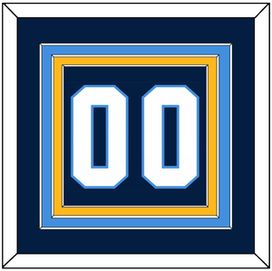 Pittsburgh Number (Back) - Road Blue (1977-1980) - Triple Mat 4