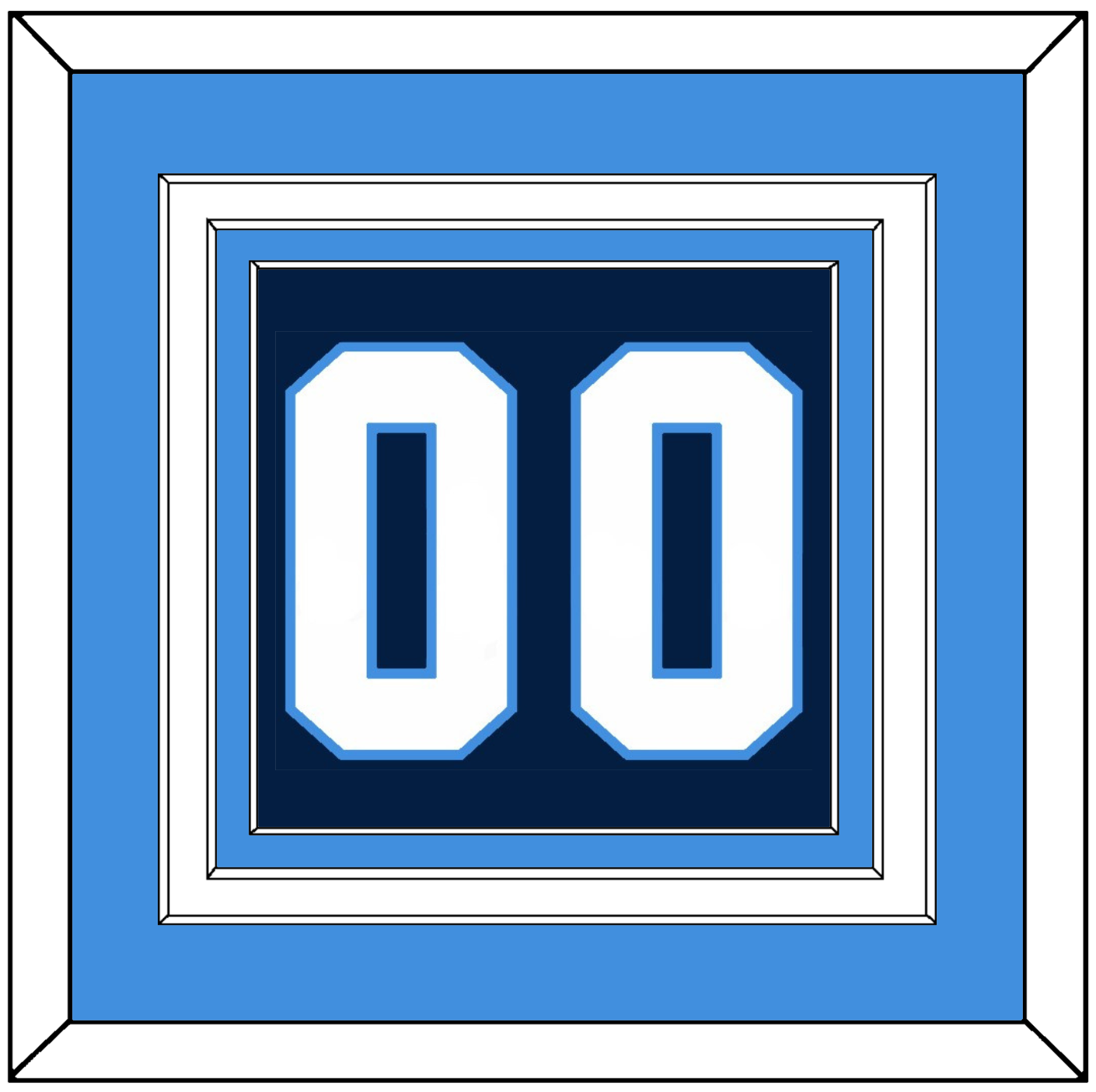 Pittsburgh Number (Back) - Road Blue (1977-1980) - Premier Tier 5