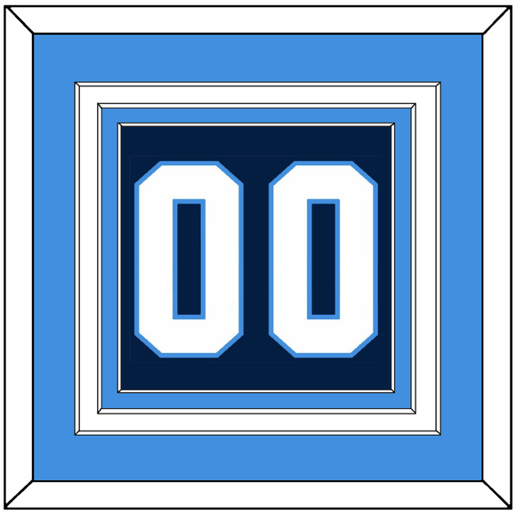 Pittsburgh Number (Back) - Road Blue (1977-1980) - Triple Mat 5