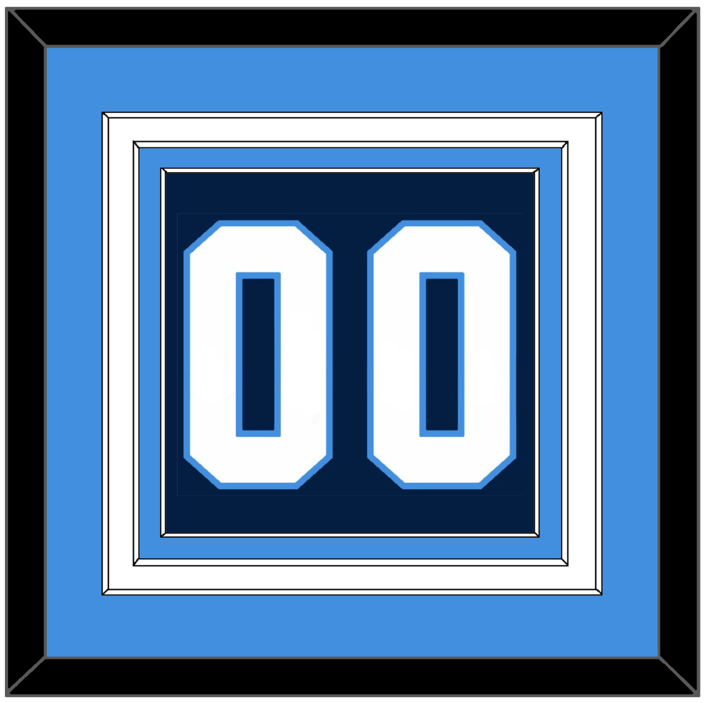 Pittsburgh Number (Back) - Road Blue (1977-1980) - Premier Tier 5