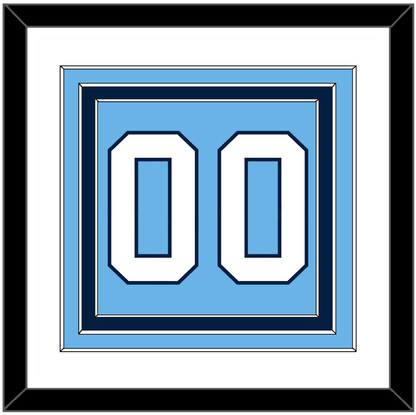 Pittsburgh Number (Back) - Alternate Powder Blue (2008-2011) - Premier Tier 1