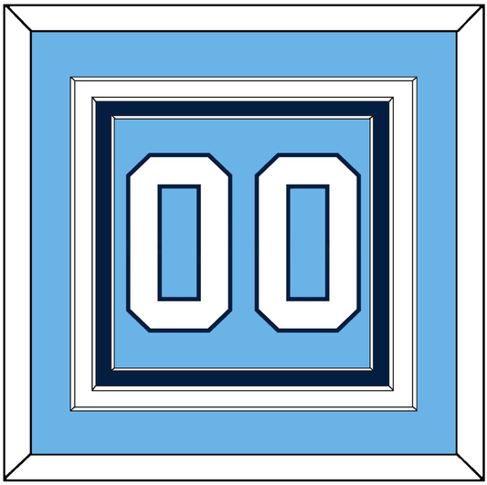 Pittsburgh Number (Back) - 2008 Winter Classic Powder Blue - Premier Tier 2