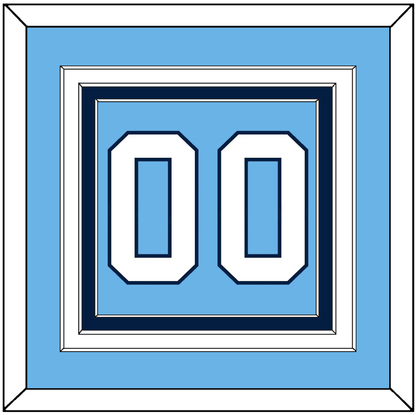 Pittsburgh Number (Back) - Alternate Powder Blue (2008-2011) - Premier Tier 2