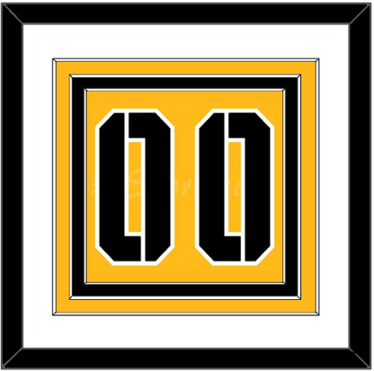 Pittsburgh Number (Back) - 2017 Stadium Series Gold - Signature Tier 1