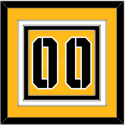 Pittsburgh Number (Back) - 2017 Stadium Series Gold - Premier Tier 2