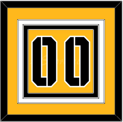 Pittsburgh Number (Back) - 2017 Stadium Series Gold - Premier Tier 2