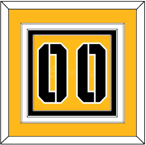 Pittsburgh Number (Back) - 2017 Stadium Series Gold - Premier Tier 2