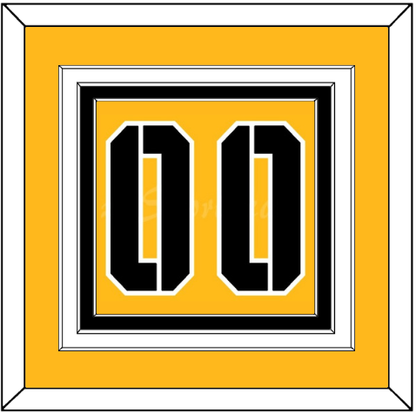 Pittsburgh Number (Back) - 2017 Stadium Series Gold - Premier Tier 2